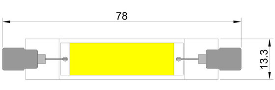 KACA PENUH R7S 4W LED BULB 130lm / w 2700K